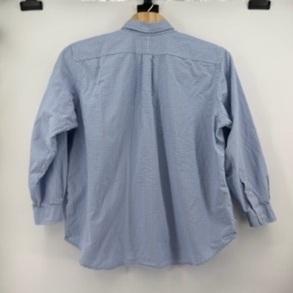 Ralph Lauren Gingham Button Down Shirt Men's 2XB Blue White Classic Fit‎ - Picture 3 of 7